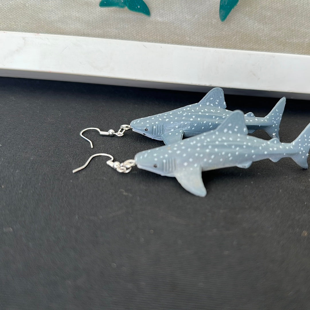 Whale shark earrings
