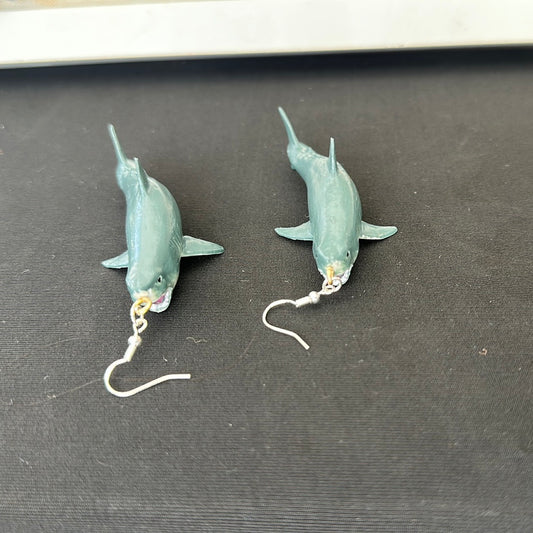 Great White  shark earrings
