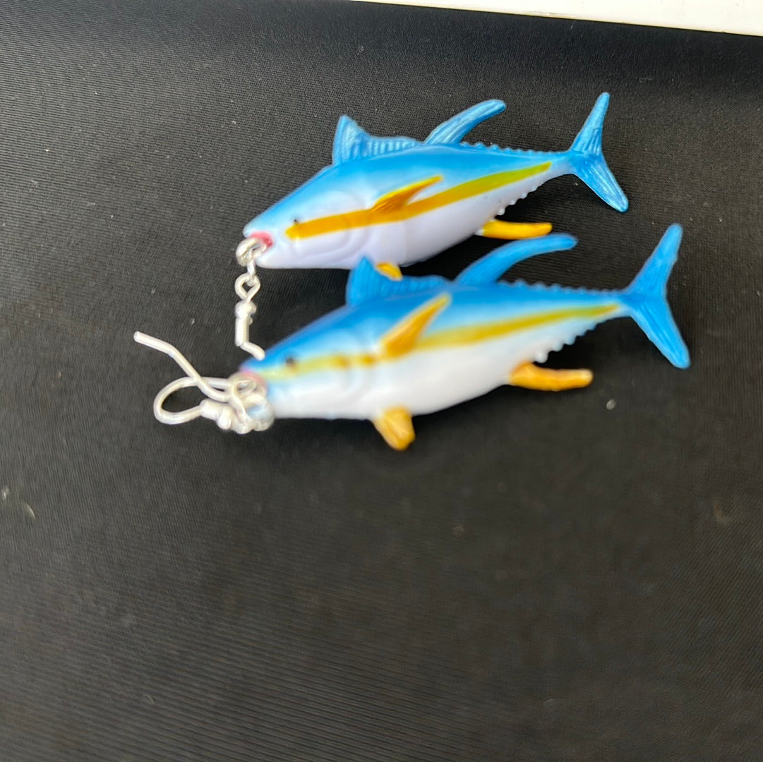 Yellow Fin fish earrings