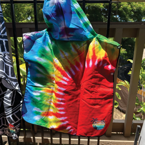 Tye Dye Microfiber Poncho - Image 5